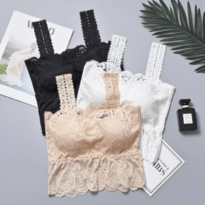 Cozy Attire New Free Size Soft Lace Padded Bra Without Huk