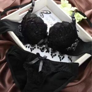Floral Embroidery Bella Padded Bra and Panty Set