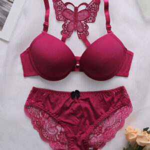 Cozy Attire Cloud Front Open Padded Bra and Panty Set