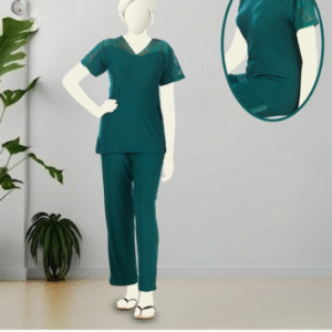 Lace Neck Trouser & Shirt Nightwear Set