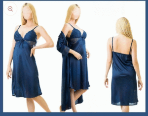 3 PCS Silky Nightwear Set – Elegant Satin Pajama Set for Women