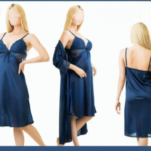 3 PCS Silky Nightwear Set – Elegant Satin Pajama Set for Women